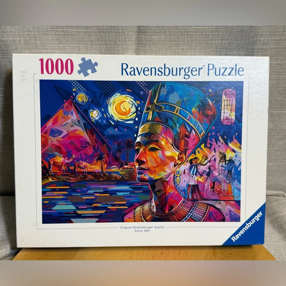 2024 Ravensburger Nefertiti on The Nile Jigsaw Puzzle | 1000 Unique Pieces - Picture 1 of 10